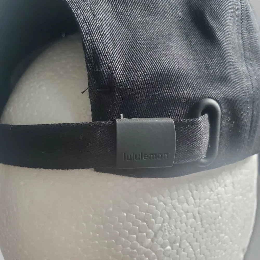 Lululemon Classic Ball Cap Black Small/ Medium Adjustable Cotton Twill Logo